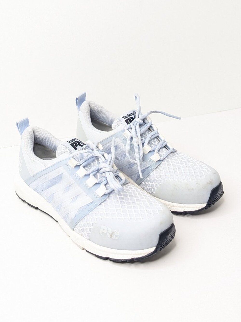 Timberland Radius Composite Toe Work Sneakers Light Blue Women's 7.5 Wide